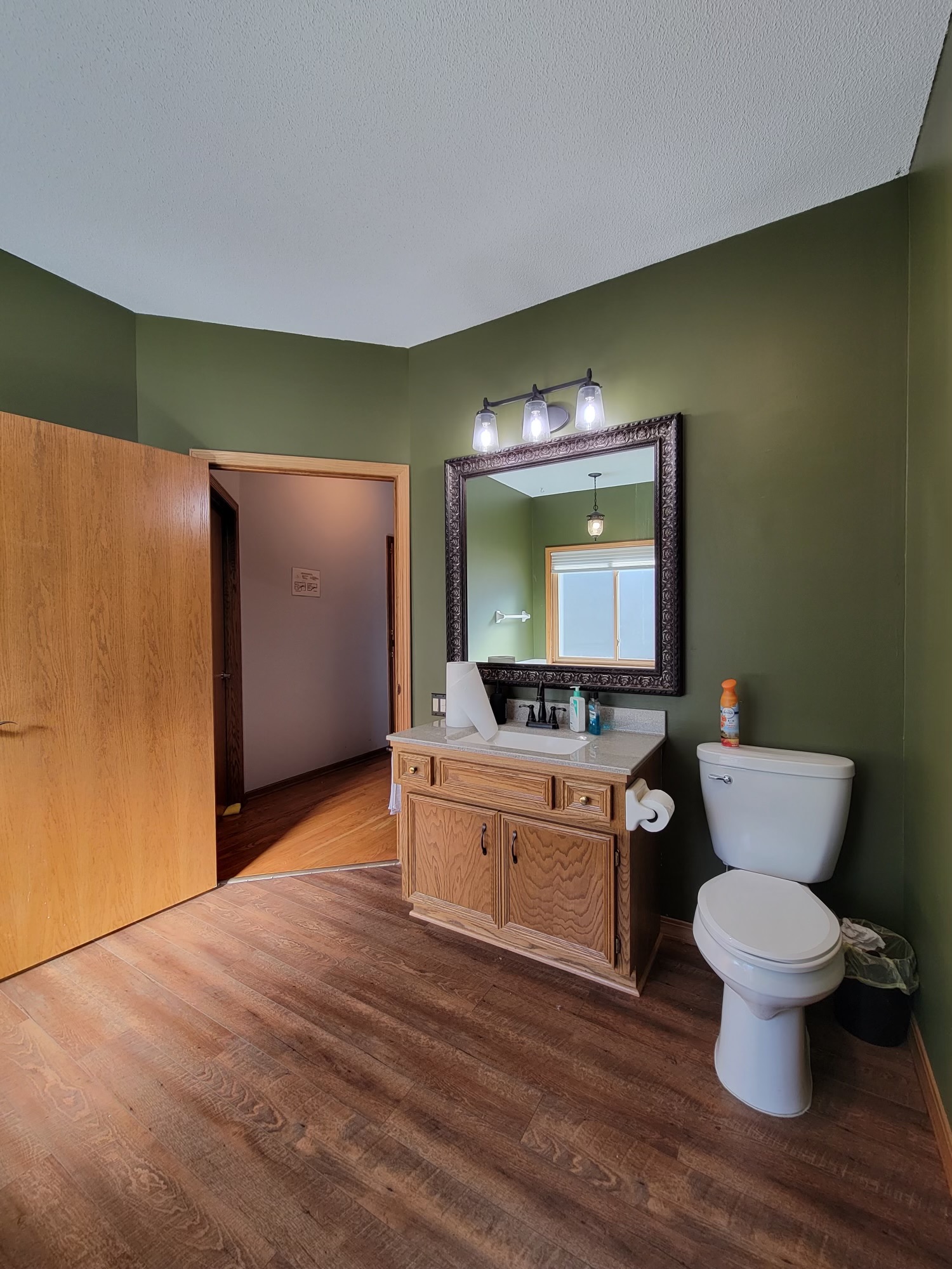 Modern accessible bathroom with safety features
