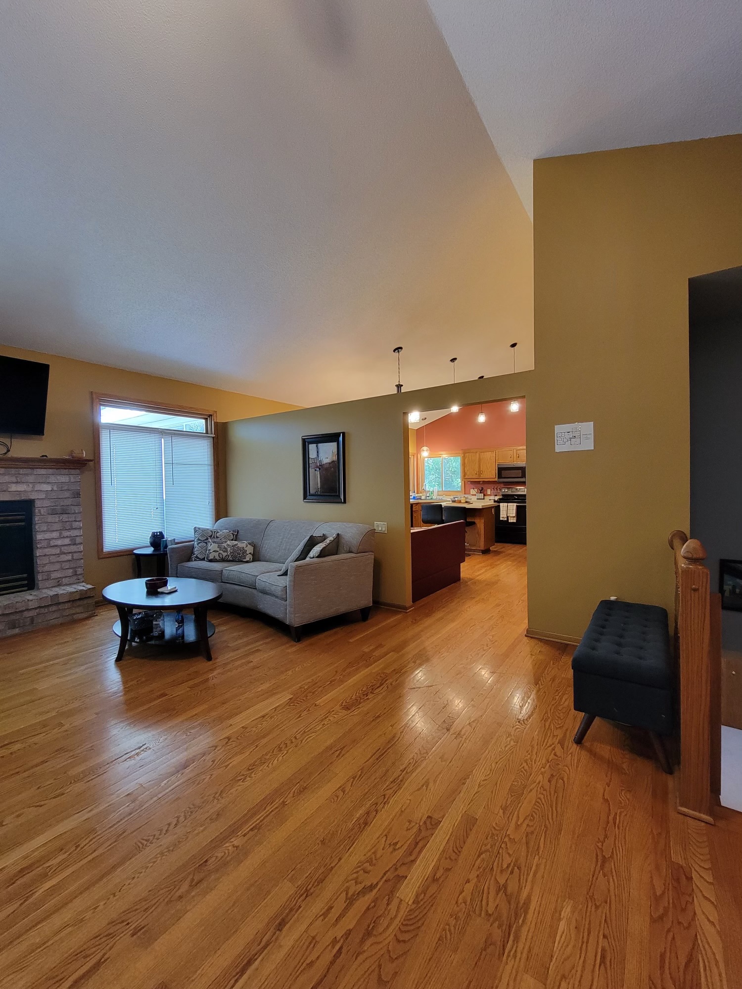 Spacious common area with natural lighting